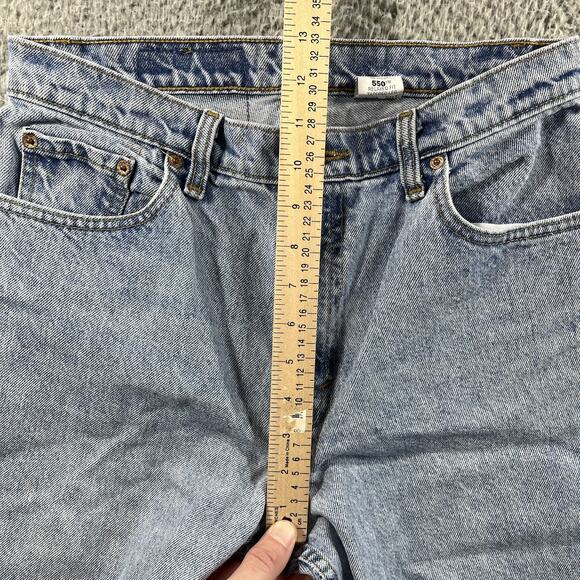 VINTAGE LEVIS 550 JEANS WOMENS 11 SHORT BLUE FITS 30x29 RELAXED TAPERED LEG 90s - Picture 10 of 11